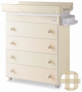 Шкаф-вана за детска стая Micuna B947 Ivory с повивалник Vichy Camel