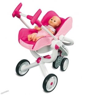 Smoby - Бебешка количка за кукли 4 в 1 Quinny + столче Maxi Cosi