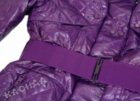 Детско зимно яке с колан *Purple*