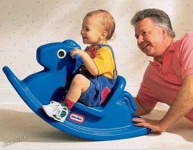 Little Tikes - Детска люлка Rocking Horse Primary Blue