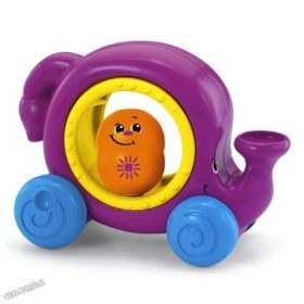 Fisher Price - Забавена играчка за бутане Topzy Tumblers™ Whirl 'n Tumble™ Elephant