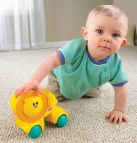 Fisher Price - Забавна играчка за бутане Growing Baby™ Press And Crawl Lion