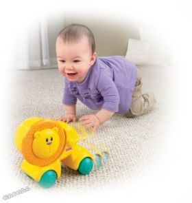 Fisher Price - Забавна играчка за бутане Growing Baby™ Press And Crawl Lion