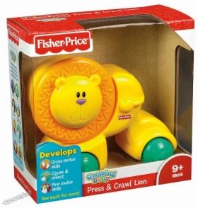 Fisher Price - Забавна играчка за бутане Growing Baby™ Press And Crawl Lion