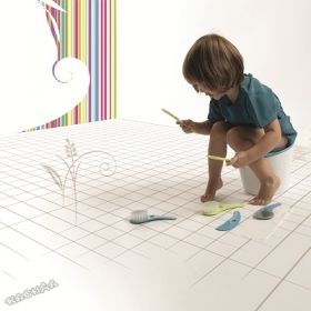HoPPop - Козметичен комплект четка, гребен и огледало ZaZo - Lime