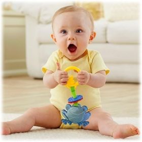 Fisher Price - Бебешка дрънкалка Funny Friends Зебра