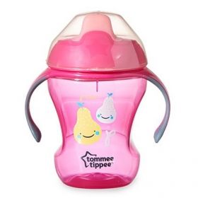 Tommee Tippee - Неразливаща се чаша с мек накрайник 230мл 6м+ розова