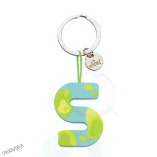 Sevi - Дървен ключодържател с БУКВИЧКА - S