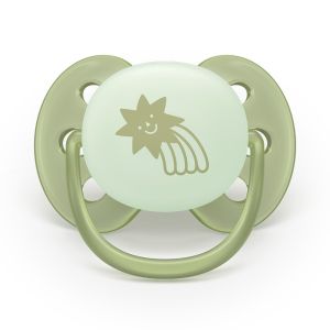 Philips AVENT -  Бебешко шише Natural Response със залъгалка светещи