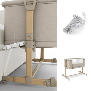 KinderKraft NESTEE GROW 2 бебешка кошара beige