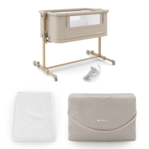 KinderKraft NESTEE GROW 2 бебешка кошара beige