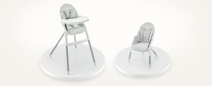 Kinderkraft DINNLY столче за хранене grey